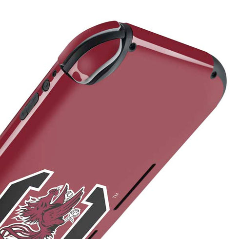 University of South Carolina Gamecocks Logo Red Nintendo Switch Lite Skin